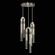 Antonia LED Pendant in Ombre Silver/Brass/Smoke (48|923840712ST)