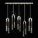 Antonia LED Linear Pendant in Ombre Silver/Brass/Charcoal (48|923140711ST)