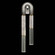 Antonia LED Wall Sconce in Ombre Silver/Brass/Smoke (48|922550712ST)