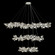 Foret 35 Light Pendant in Silver Leaf (48|9219401ST)