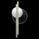 Selene LED Wall Sconce in Silver/Clear & White Glass (48|9216504ST)