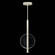 Selene LED Pendant in Silver/Clear Glass (48|9213404ST)
