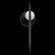 Selene LED Wall Sconce in Black/Clear & White Glass (48|9206501ST)