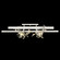 Azu LED Flush Mount in Silver Leaf (48|9196401ST)