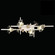 Azu Four Light Bath Bar in White Gesso (48|9163503ST)