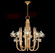 Azu LED Chandelier in Gold Leaf (48|9151402ST)