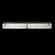 Terra LED Bath Bar in Black/Rake Clear (48|91395015ST)
