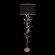 Foret Three Light Floor Lamp in Gold Leaf w/Black Fabric & Gold Inner Lining Shades (48|90922021ST)