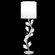 Foret One Light Console Lamp in Silver Leaf w/White Shade (48|9088151ST)