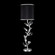 Foret One Light Console Lamp in Silver Leaf w/Black Fabric & Silver Inner Lining Shade (48|90881511ST)