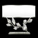 Foret Two Light Table Lamp in Silver Leaf w/White Shade (48|9086101ST)
