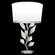 Foret One Light Table Lamp in Silver Leaf w/White Shade (48|9080101ST)