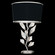 Foret One Light Table Lamp in Silver Leaf w/Black Fabric & Silver Inner Lining Shade (48|90801011ST)
