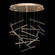 Elevate LED Pendant in Gold/Meteorite Spires (48|895840252ST)
