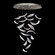 Elevate LED Pendant in Silver/Dichroic ''Plumes'' (48|895840111ST)