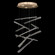 Elevate LED Pendant in Gold/Ebony Stardust Spires (48|895640241ST)