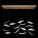 Elevate LED Pendant in Gold/White ''Plumes'' (48|894840222ST)