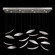 Elevate LED Pendant in Silver/White ''Plumes'' (48|894840122ST)