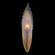 Plume One Light Wall Sconce in Gold/Dichroic ''Plumes'' (48|8945502ST)