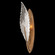 Plume One Light Wall Sconce in Gold/White ''Plumes'' (48|89455021ST)