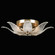 Plume Four Light Semi-Flush Mount in Gold/Dichroic ''Plumes'' (48|8941402ST)