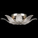 Plume Four Light Flush Mount in Silver/White ''Plumes'' (48|89414011ST)