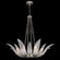 Plume Eight Light Pendant in Silver/Dichroic ''Plumes'' (48|8940401ST)