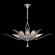 Plume Eight Light Pendant in Silver/Dichroic ''Plumes'' (48|8937401ST)