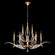 Plume Nine Light Chandelier in Gold/Dichroic ''Plumes'' (48|8936402ST)