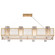 Crownstone 16 Light Pendant in Gold w/Textured Linen Inserts (48|89124021ST)