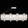 Crownstone 16 Light Pendant in Silver w/Textured Linen Inserts (48|89124011ST)