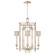 Cienfuegos Four Light Chandelier in Gold w/Greige Fabric Shades (48|88904031ST)