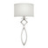 Cienfuegos One Light Wall Sconce in Silver Leaf w/White Fabric Shades (48|887950SF41)