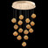Vesta LED Pendant in Gold w/Amber Glass (48|86704022LD)
