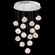 Vesta LED Pendant in Silver w/White Glass (48|86704011LD)
