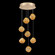 Vesta LED Pendant in Gold w/Amber Glass (48|86644022LD)