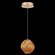 Vesta LED Drop Light in Gold w/Amber Glass (48|86614022LD)