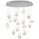 Natural Inspirations LED Pendant in Silver w/Clear Quartz Glass Drops (48|86284013LD)
