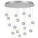 Natural Inspirations LED Pendant in Silver w/Nebula Glass Drops (48|862840106LD)