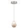 Natural Inspirations LED Drop Light in Silver w/Natural Quartz Glass Drop (48|85224019LD)