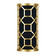 Allegretto Two Light Wall Sconce in Gold Leaf w/Black Fabric & Gold Inner Lining Shade (48|816850SF34)