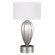 Allegretto One Light Table Lamp in Silver Leaf w/White Fabric Shade (48|793110SF41)