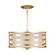 Allegretto Three Light Pendant in Gold Leaf w/Champagne Fabric Shade (48|787540SF33)