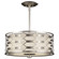 Allegretto Three Light Pendant in Silver w/White Linen Shade (48|787540GU)