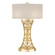 Allegretto One Light Table Lamp in Gold Leaf w/Champagne Fabric Shade (48|784910SF33)