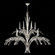 Trevi 12 Light Chandelier in Silver Leaf (48|7820401ST)