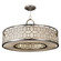 Allegretto Five Light Pendant in Silver w/White Linen Shade (48|780340GU)