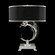 Crystal Laurel One Light Table Lamp in Silver Leaf w/Black Fabric & Silver Inner Lining Shade (48|771510SF42)