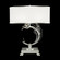 Crystal Laurel One Light Table Lamp in Silver Leaf w/White Fabric Shade (48|771510SF41)