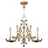 Beveled Arcs Six Light Chandelier in Gold (48|760540ST)